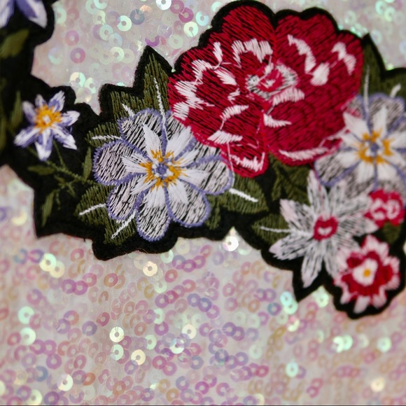 NWT Zara sequin crop top - Picture 3 of 8